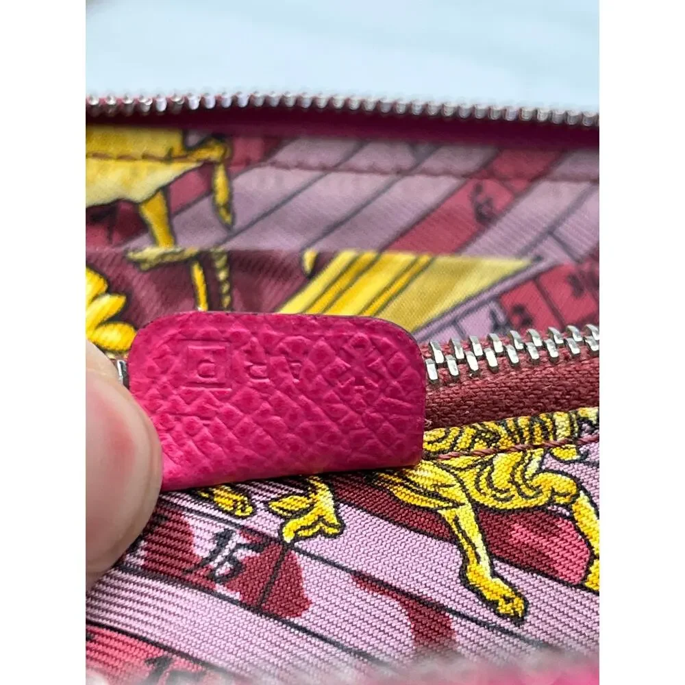 Hermès Azap Long Silk’In Classique Wallet Pink Rose Epsom Leather Astrologie